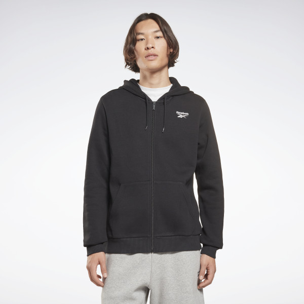 Reebok Identity Fleece Zip-Up Hooded Jacket - SVÖRT